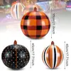 Inflatable Pumpkin de Halloween Novo Transfronteiriço Decoração de Pátio Externo Lanterna de Abóbora Adereços de Abóbora Oval Ornamento