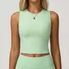 Sujetador Deportivo de Copa Fija Ropa Interior con Almohadilla Ajustada Ropa de Yoga Sin Mangas a Prueba de Impactos Espalda Bonita Top de Fitness