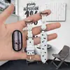 [Correa] Adecuada para Correa Xiaomi Mi Band 11, Conejito Miffy 8/9Nfc Patrón de Estrellas Brillante Correa de Reloj para Niñas, Linda