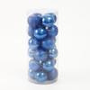Comércio Exterior 24 Peças Bolas para Decoração de Árvore de Natal 3/4/6/8cm em um Balde, Bolas Coloridas Eletrodepositadas Fosco Glitter Atacado