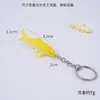 Modelo de Carpa Simulada Adornos de Paisajismo para Acuario Peces Dorados Simulados Juguetes de Peces Ornamentales Colgante para Llavero de Bolso de Teléfono Móvil