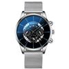 Reloj casual de comercio exterior para hombre, moda Ginebra, reloj de cuarzo de malla de negocios simple para hombre y mujer.