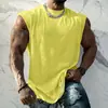 Camiseta Masculina Sem Manga de Verão Versátil Moda Esportiva Camisa Bodybuilding Basquete Corrida Roupas de Treino