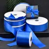 Bestseller internacional: Fita dupla face azul royal de 0,3-5 cm de largura para decoração de flores e confeitaria, fita para laços DIY