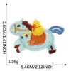 Parche Bordado de Dibujos Animados Autoadhesivo Divertido y Lindo Caballo Pequeño Parche del Año del Caballo Decoración Accesorios para Ropa Funda de Teléfono Parche de Tela