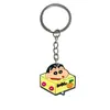 Accesorios de Cómics Crayon Shin-Chan Llavero Suave de PVC Colgante Lindo para Coche Accesorios para Mochila Escolar de Estudiante Llavero