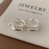 Pendientes de oreja ancha irregulares, diseño de nicho femenino, temperamento simple, combinables con todo, pendientes de aro de alta gama, estilo frío