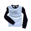 Otoño e Invierno Europeo y Americano Retro Hip-Hop Moderno Callejera Americana Letra Combinación de Colores Versátil Suéter Tops de Manga Larga para Hombre y Mujer