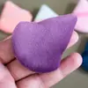 Esponja de Polvo Suelto de Doble Cara Triangular Flocada Transfronteriza Esponja de Maquillaje con Cojín de Aire Esponja de Polvo Denso Terciopelo de Cristal Súper Suave Esponja de Polvo Forma de Gota de Agua
