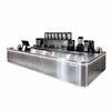 Solução personalizada para a loja inteira para cafeterias comerciais com balcões de bar em aço inoxidável texturizado e caixas registradoras em um novo design de bebidas de chá estilo chinês