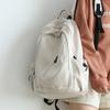Mochila de Tecido Oxford para Mulheres Estilo Coreano Cor Sólida Simples Versátil Grande Capacidade Mochila de Viagem Mochila Escolar para Alunos do Ensino Fundamental para Homens