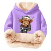 Sudadera con capucha de talla grande, suelta, de algodón compuesto y borrego, forrada de forro polar, sin bolsillos, para primavera y otoño, transfronteriza del Sudeste Asiático