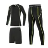 Traje de entrenamiento ajustado para niños, capa base de baloncesto de otoño/invierno para niños, conjunto deportivo, camiseta de manga larga de secado rápido, para fútbol y correr