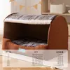 Cama Espessa Semi-Fechada para Cães no Inverno para Cães Médios e Grandes, Golden Retrievers, Cães Grandes, Cama Quente para Gatos Dormirem, Cama para Pet, Cama para Cachorro