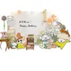 Balão Decorativo Shin-Chan Um Ano Layout de Festa de Aniversário Lua Cheia Crianças Placa Kt Placa de Fundo Personalizada Banquete de 100 Dias