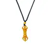 Acessórios DIY Tendência para Joias: Pingente de Vajra Budista de Xizang, Amuleto, Colar Banhado a Ouro de Cobre