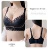 Sutiã Sem Fio de Renda para Seios Pequenos, Push-Up, Anti-Flacidez, Suporte Lateral, Sutiã Ajustável com Bojos