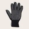 Guangzhou Wanmei Fabricante Guantes de Silicona con Puntos Aislantes para Peluquería Antideslizantes y Anti-Quemaduras Plancha de Pelo Guantes Aislantes de Doble Cara con Puntos