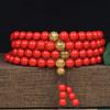 Pulsera de cinabrio con 108 cuentas, cadena de suéter de 8 mm y 6 mm, de doble uso, para hombres y mujeres, venta al por mayor de fábrica