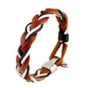 Joyería punk directo de fábrica exportación de comercio exterior europea y americana joyería vintage pulsera de cuero vacuno tejido pulsera pulsera de cuero