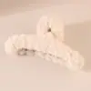 Presilha de Cabelo de Pelúcia, Presilha de Garra Fofa, Presilha Tubarão para Volume de Cabelo Grande, Presilha de Garra para Cabelo na Nuca Outono e Inverno, Acessório de Cabelo Simples
