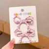 Presilha de Bico de Pato Rosa com Bolinhas para Cabelo Infantil Estilo Coreano Presilha para Franja Presilha Lateral da Testa Grampo de Cabelo Grampo para Meninas