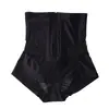 Calça modeladora pós-parto de cintura alta com zíper e busto, plus size, para levantar cintura e quadril, modelar barriga, calça modeladora de algodão na virilha, sem costura
