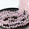 Agujero Horizontal Cristal de Fresa Cristal Facetado Cuentas Sueltas Bombilla de Luz Perlas Destellantes Accesorios para Joyería Hecha a Mano DIY Decoración Colgante para Coche