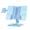 Soporte para Teléfono Móvil y Tablet Lectura y Lectura Doble Propósito Plegable Elevable Infantil Multifunción Ajustable Estantería Online para Estudiantes de Primaria