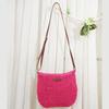 2026 Nuevo Bolso Cruzado de Hombro de Nicho para Viajes Cotidianos Bolso Tejido Moda Coreana Bolso de Playa Ins Casual Bolso de Paja