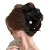 Pinzas grandes para el pelo coreanas para mujer, pinzas para el pelo de alta gama para la parte trasera de la cabeza, pinzas de tiburón al por mayor para cabello grueso, accesorios para el pelo