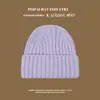 Gorro Estilo Coreano para Otoño e Invierno, Cálido y Engrosado, Gorro de Lana a Prueba de Frío para Mujer, Gorro de Punto Engrosado de Doble Capa de Color Sólido para Hombre, A Prueba de Frío y Protege Orejas