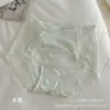 Sexy Braguitas de Encaje Estilo Francés para Mujer, de Cintura Media, Sin Costuras, Transparentes, Atractivas, que se Ajustan a la Cadera, Transpirables, Entrepierna de Seda de Morera, Hilo Dental