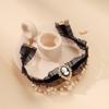 AliExpress novos acessórios moda feminina Colar de renda com borla de pérola corrente de pescoço nicho gargantilha Harajuku