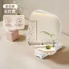 Espejo de Maquillaje de Mano con Luz, Espejo de Maquillaje LED de Alta Calidad para Dormitorios de Estudiantes, Espejo Plegable Portátil de Escritorio Mini