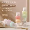 Frascos Recarregáveis de Viagem com Duas Cabeças para Shampoo, Cosméticos, Gel de Banho, Produtos de Skincare, Removedor de Maquiagem em Óleo Portátil, Frascos Vazios Pequenos para Amostras, Espessados