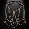 Nuevo Transfronterizo Borla Multicapa Amor Cadena para Pierna Playa Bikini Moda Todo Combinable Cadena para Pierna de Pedrería Cadena para el Cuerpo