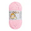 Pequeño Lindo Bebé Línea de Hielo 3.5 mm de Grosor Bufanda Sombrero Muñeca de Tejer a Mano DIY Hilo de Terciopelo para Bebé