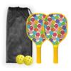 Set de Palas de Pickleball de Madera Igual que las de Amazon para Recreo Escolar, Raqueta de Squash con Patrones de Colores