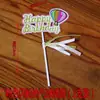 Nueva Decoración de Estrella Arcoíris Colorida Fiesta de Cumpleaños Boda Temática Postre Pastel Decoración de Tarjeta