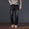 Novedad Otoño/Invierno 2026 Pantalones Vaqueros de Algodón Elástico Rectos Integrados para Hombre, Moda Casual Versátil para Jóvenes y de Mediana Edad