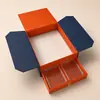 Nueva caja de regalo magnética de doble puerta estilo chino, hecha a medida con un diseño tradicional chino, que presenta un cajón y una caja rígida para empaquetar regalos, y puede ser impresa con pan de oro