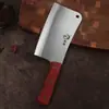Fabricante Chuyan Venta al por mayor Cuchillo de cortar huesos con mango de madera para cocina y hogar, Cuchillo de cortar y rebanar de doble propósito, Cuchillo de rebanar, Cuchillo de cortar de doble propósito