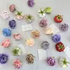 Flores Artificiais Peônia Rosa com Borda Enrolada Cabeças de Flor Decoração de Casamento Cenário para Fotografia Acessórios para Caixas de Presente Cabeças de Flores Artificiais