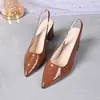 Colección Nueva de Verano 2026: Tacones Altos de Moda Franceses Puntiagudos Casuales y Cómodos para Mujer Talla Grande, Talla Única