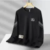 Sudadera de Cuello Redondo para Hombre, Marca de Tendencia Otoñal, Versátil Estampada Holgada de Manga Larga, Atuendo Unisex para Pareja, Top de Estudiante