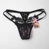 Atacado Direto do Fabricante Roupa Íntima Feminina Flor Solúvel em Água T-Pants Sexy Fio Dental T36
