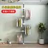 Perchero de pie para uso doméstico, no requiere taladro, barra telescópica para dormitorio, balcón o ventana