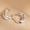Brincos de Prata Europeus e Americanos Cruzados Moda Diamante Bambu Curvos Brincos Simples Elegantes Brincos de Nicho de Alta Qualidade para Mulheres