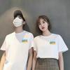 Tops Cool Ice Silk Estilo Hong Kong 2025 Unissex Camisetas Versátil Simples Tops Roupas de Casal Unissex Manga Curta Tendência